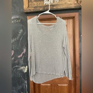 American Eagle Soft & Sexy Ribbed Long Sleeve Tee